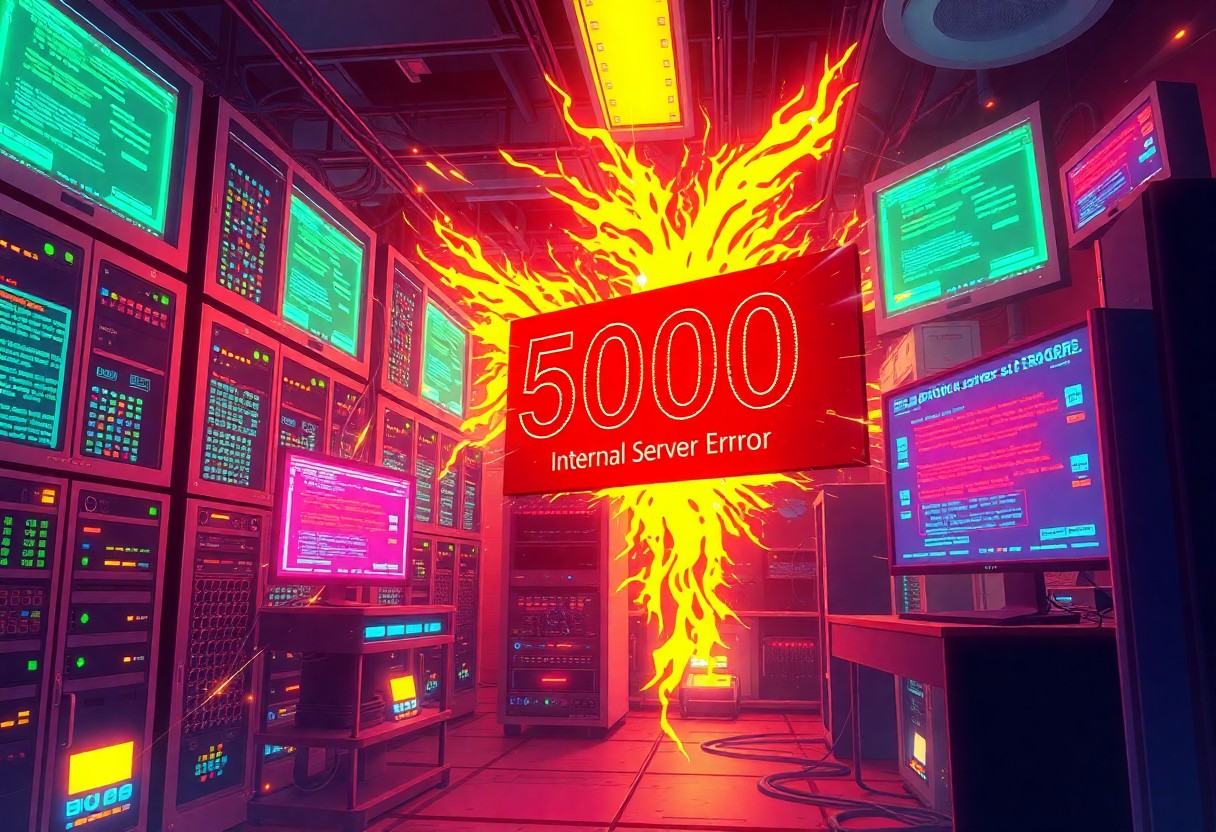 a computer room with many monitors and a sign