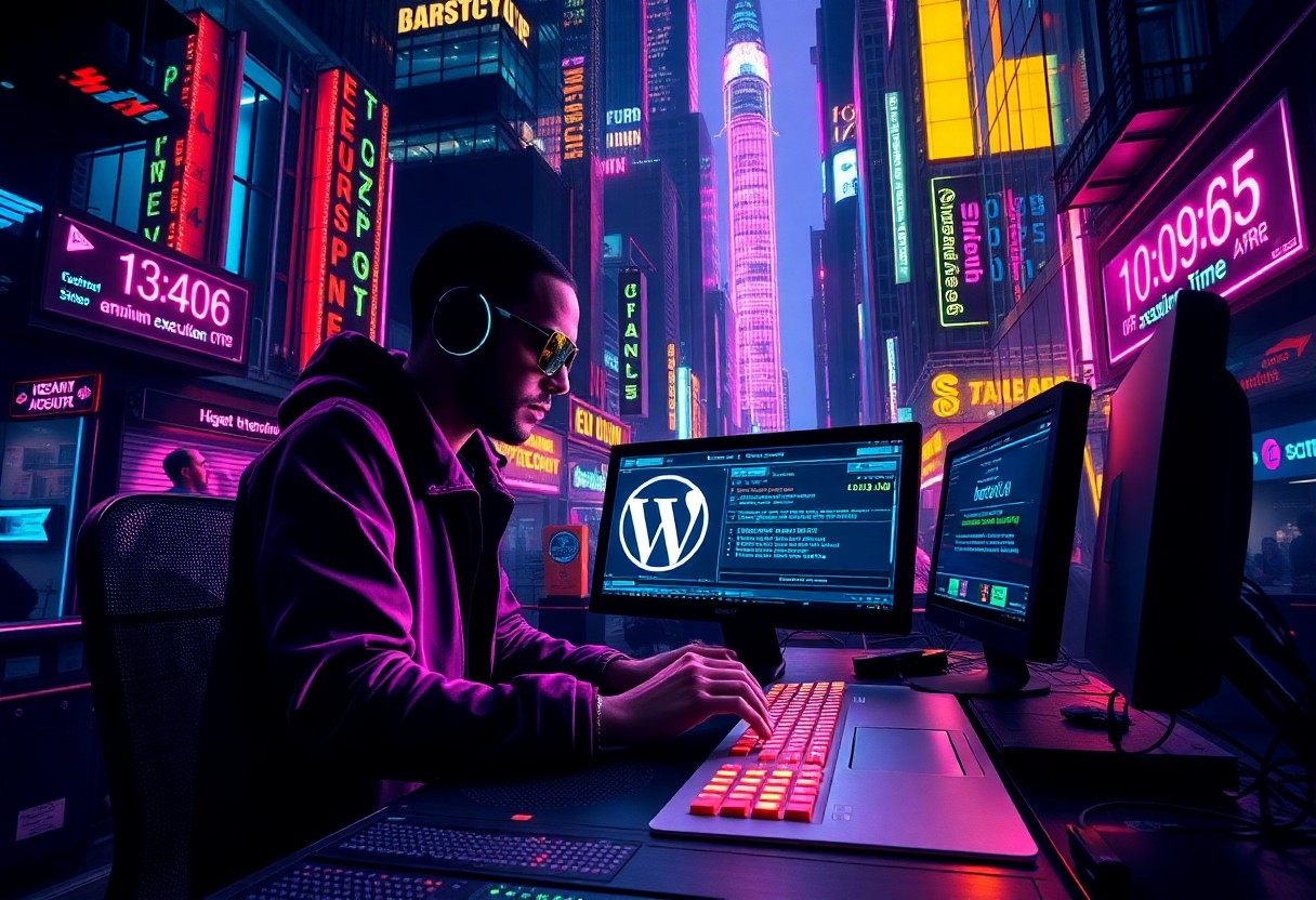 a man sitting at a desk in front of a computer