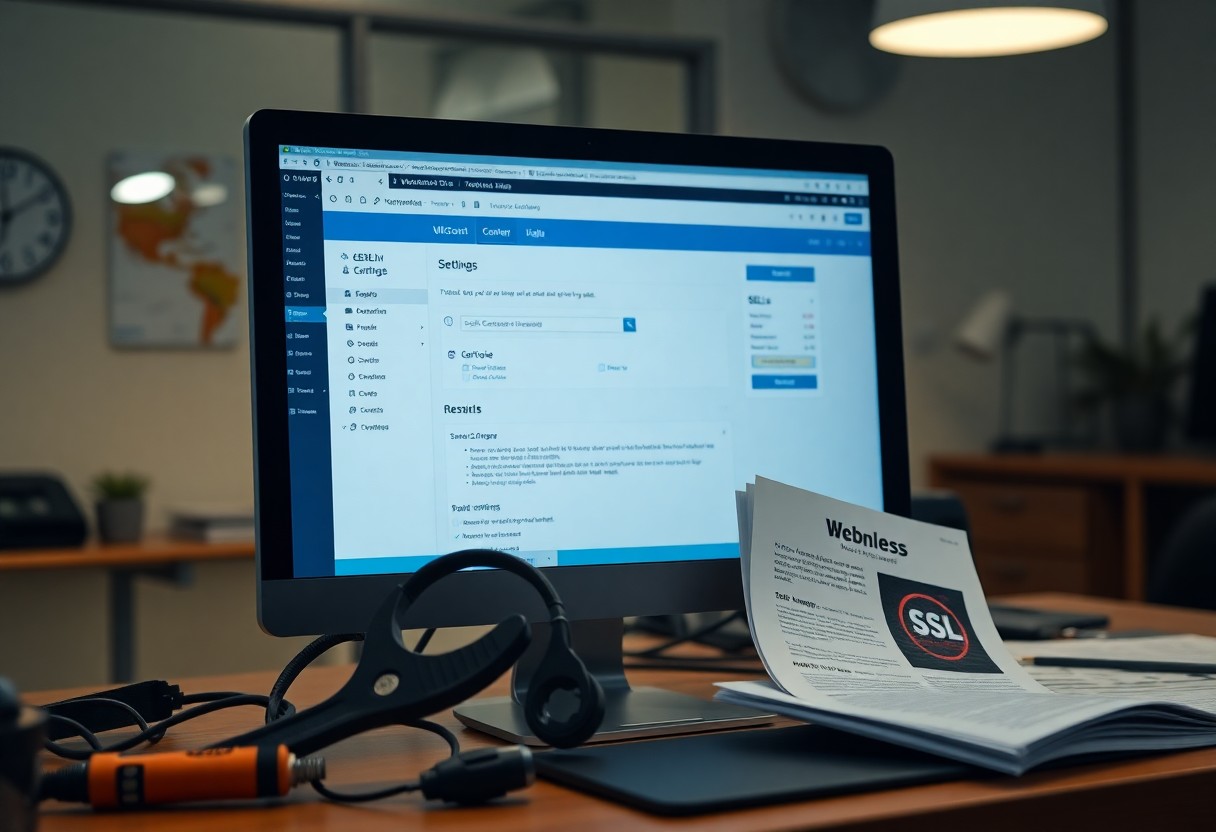 a computer on a desk