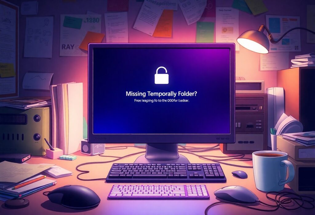 a computer on a desk