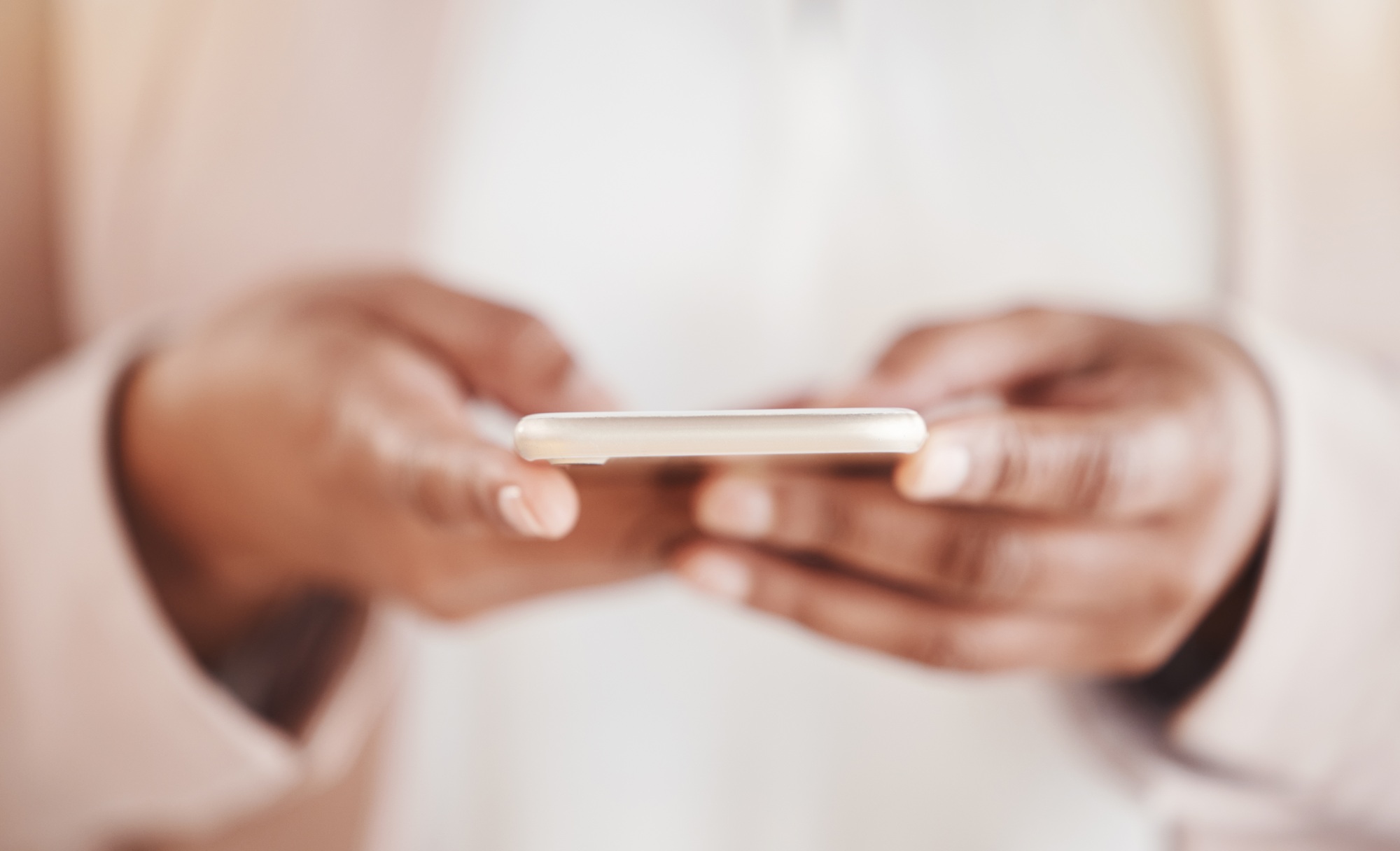 a person holding a cell phone