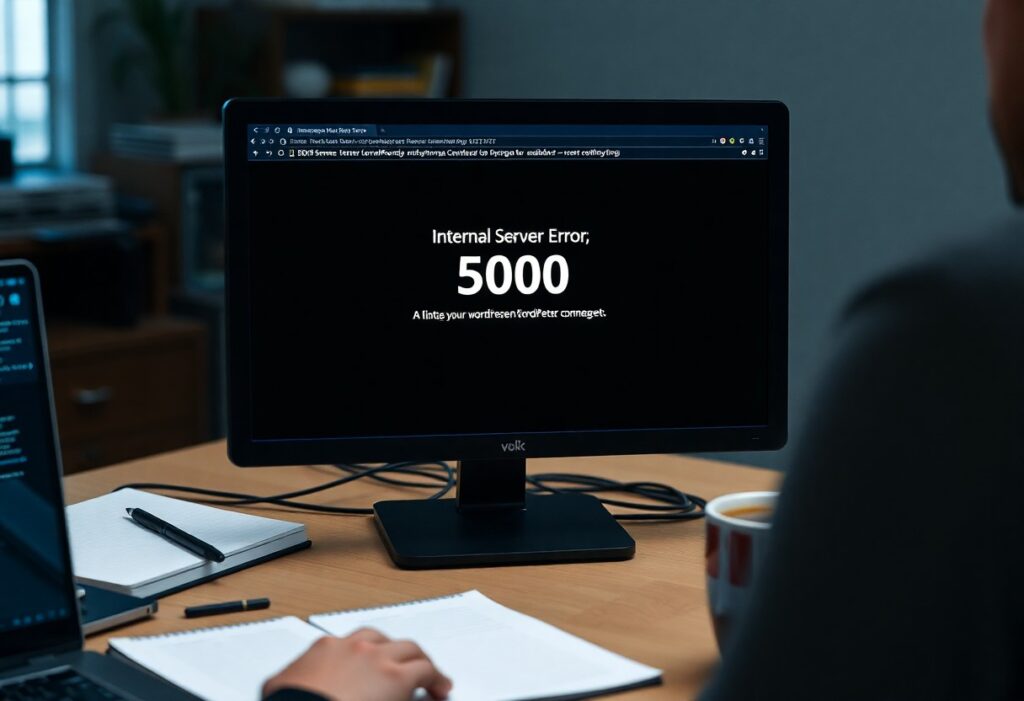 How To Troubleshoot Internal Server Error (500) On Your WordPress Site 2 a computer screen with text on it
