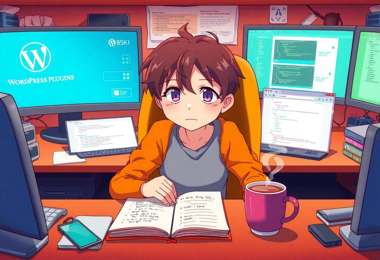 a cartoon of a boy sitting at a desk with a book and a cup of coffee