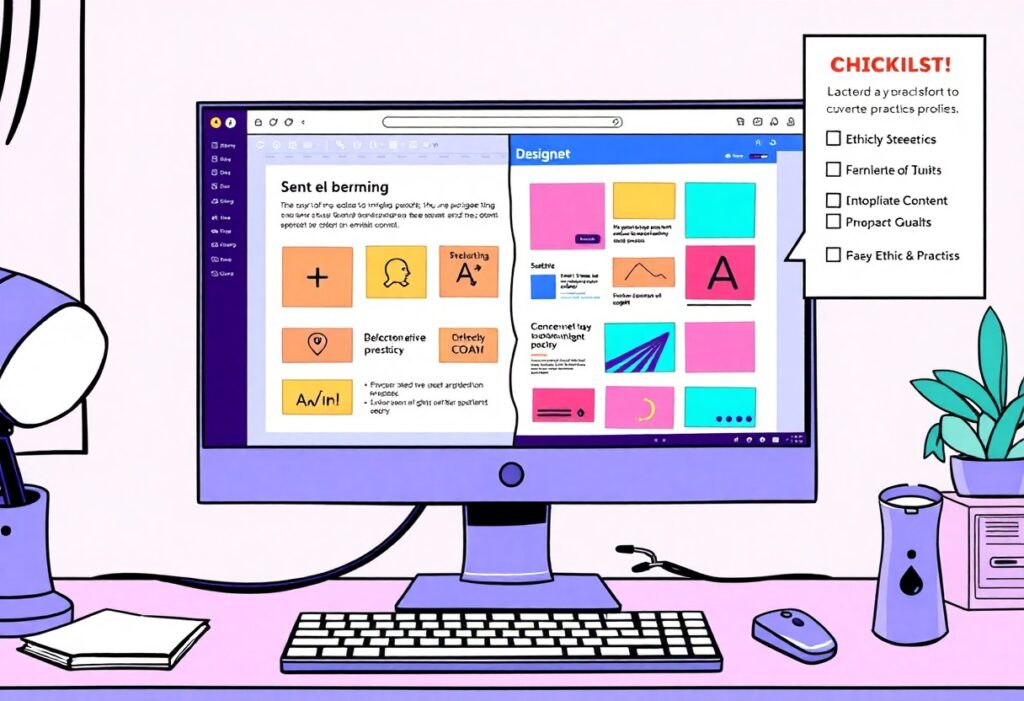 a computer screen with a keyboard and mouse